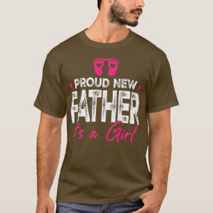 Retro Vintage Gender Reveal Proud New Father Its A T-Shirt