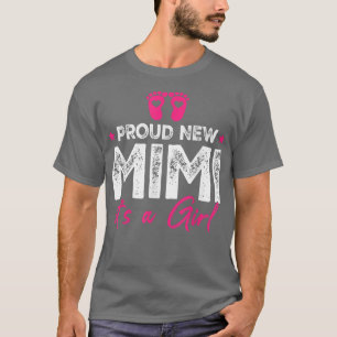 Retro Vintage Gender Reveal Proud New Mimi Its A G T-Shirt