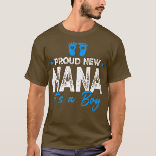 Retro Vintage Gender Reveal Proud New Nana It's A T-Shirt