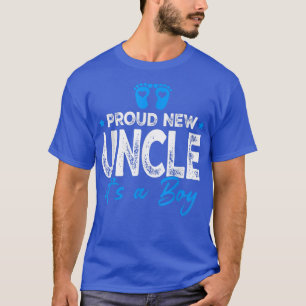 Retro Vintage Gender Reveal Proud New Uncle It's A T-Shirt