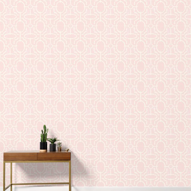 Retro vintage geometric boho pattern wallpaper (Hallway)