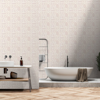 Retro vintage geometric boho pattern wallpaper