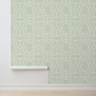 Retro vintage geometric boho pattern wallpaper