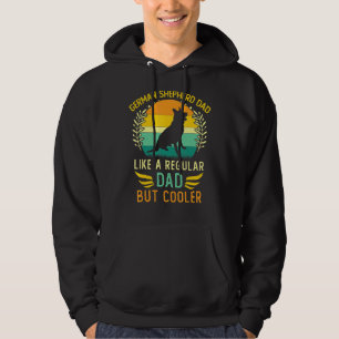 Retro Vintage German Shepherd Dad Father's Day Hoodie
