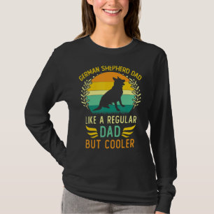 Retro Vintage German Shepherd Dad Father's Day T-Shirt