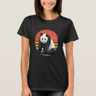 Retro Vintage Giant Panda Bear Animal Zoologist Be T-Shirt