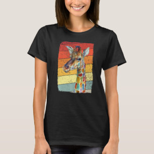 Retro Vintage Giraffe Sunglasses Animal 2 T-Shirt