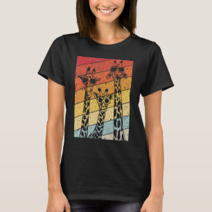 Retro Vintage Giraffe Sunglasses   Animal T-Shirt