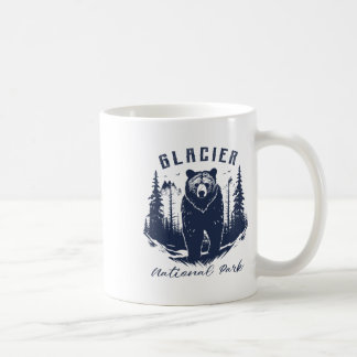 Retro Vintage Glacier National Park For Kids Hikin Coffee Mug