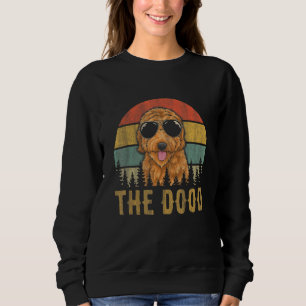 Retro Vintage Goldendoodle The Dood Dog Dad Mum K Sweatshirt