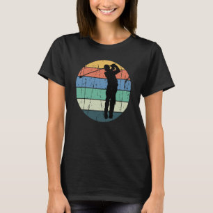 Retro Vintage Golf Player Golfing Golfer Coach Gra T-Shirt