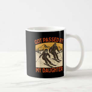 Retro Vintage Got Ped By My Daughter Funny Skiing Coffee Mug