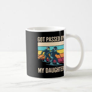 Retro Vintage Got Ped By My Daughter Funny Skiing Coffee Mug