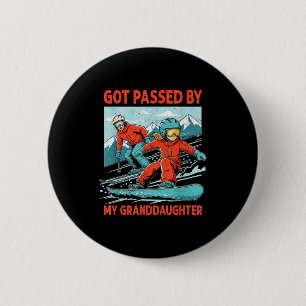 Retro Vintage Got Ped By My Granddaughter Funny Sk 6 Cm Round Badge
