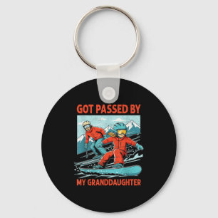 Retro Vintage Got Ped By My Granddaughter Funny Sk Key Ring