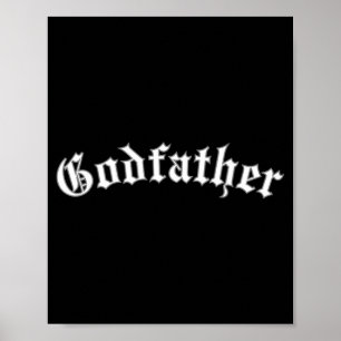 Retro Vintage Gothic Godfather Poster