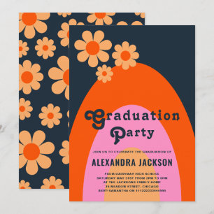 Retro Vintage Graduate Party Invitation