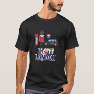 Retro Vintage Graphic I love London City England S T-Shirt