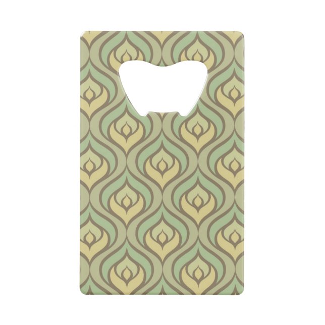Retro vintage green and yellow pattern (Front)