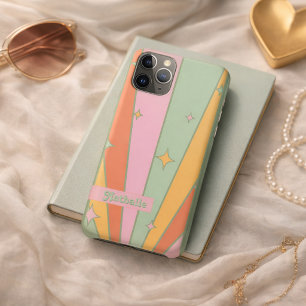 Retro Vintage Green Bold Name Personalised Custom  iPhone 11 Pro Case