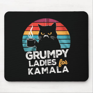 Retro Vintage Grumpy Ladies For Kamala Zip Hoodie Mouse Mat