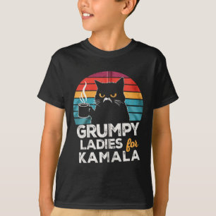 Retro Vintage Grumpy Ladies For Kamala Zip Hoodie T-Shirt