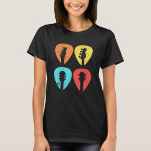 Retro Vintage Guitar Pick For Guitar  1 T-Shirt