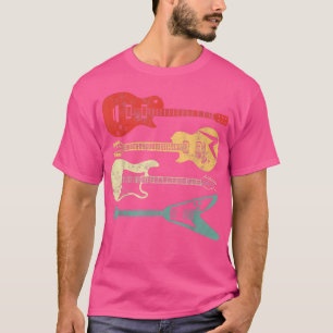 Retro Vintage Guitar Player Men Women Acoustic Gui T-Shirt