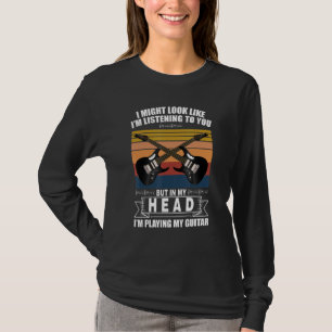 Retro Vintage Guitar Quote Music Fans Instrumenta T-Shirt