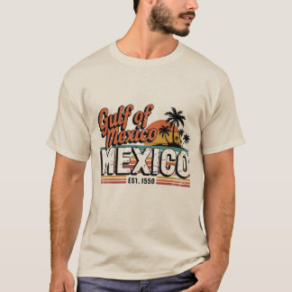 Retro Vintage Gulf of America & Gulf of Mexico  T-Shirt