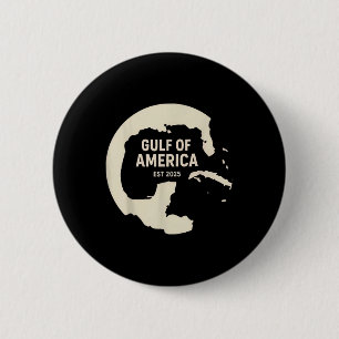 Retro Vintage Gulf Of Us America 2025 American Fla 6 Cm Round Badge