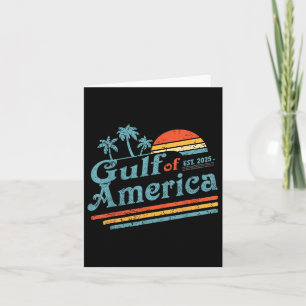 Retro Vintage Gulf Of Us America 2025 American Fla Card