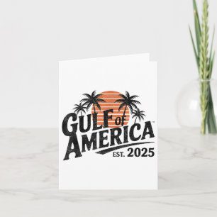 Retro Vintage Gulf Of Us America 2025 American Fla Card