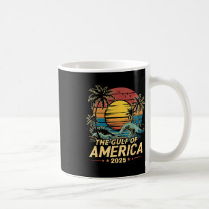 Retro Vintage Gulf Of Us America 2025 American Fla Coffee Mug