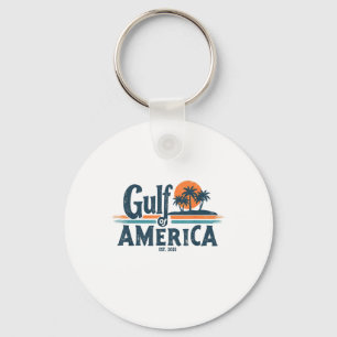 Retro Vintage Gulf Of Us America 2025 American Fla Key Ring