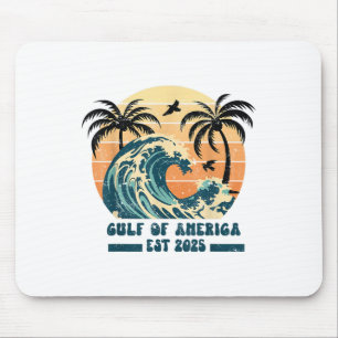 Retro Vintage Gulf Of Us America 2025 American Fla Mouse Mat