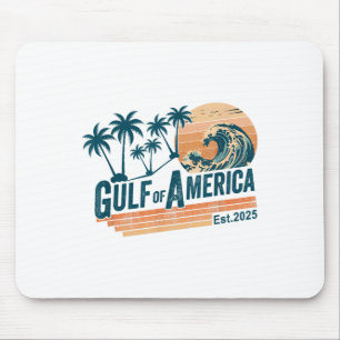 Retro Vintage Gulf Of Us America 2025 American Fla Mouse Mat