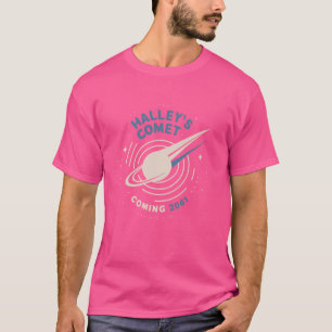 Retro Vintage Halley's Comet Coming 2061 Space Lov T-Shirt