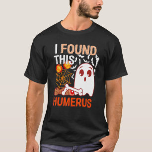 Retro Vintage Halloween Ghost I Found This Humeru T-Shirt
