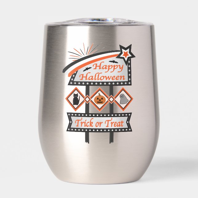 Retro Vintage Halloween Sign – Trick or Treat (Front)