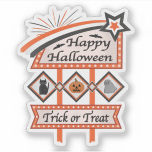 Retro Vintage Halloween Sign – Trick or Treat