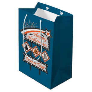 Retro Vintage Halloween Sign – Trick or Treat Medium Gift Bag