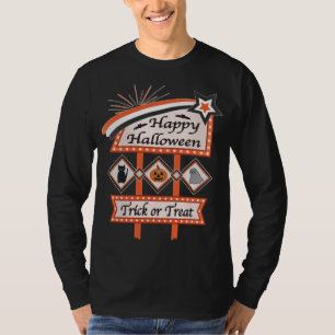 Retro Vintage Halloween Sign – Trick or Treat T-Shirt
