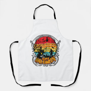 Retro Vintage Halloween - Vintage Halloween Apron