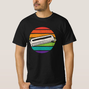 Retro Vintage Harmonica Mouth Instrument T-Shirt