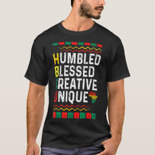 Retro Vintage Hbcu Humbled Blessed Creative Unique T-Shirt