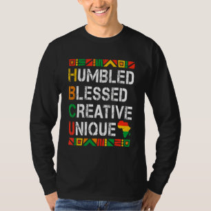 Retro Vintage Hbcu Humbled Blessed Creative Unique T-Shirt
