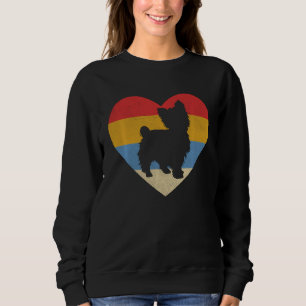 Retro Vintage Heart Yorkshire Terrier For Dog Sweatshirt