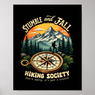 Retro Vintage Hiking And Climbing Costume Vintage Poster