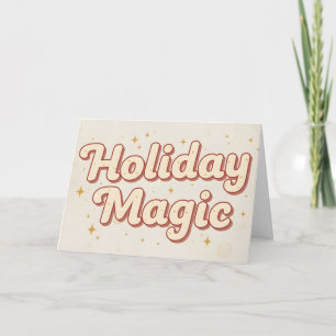 Retro Vintage Holiday Magic Christmas